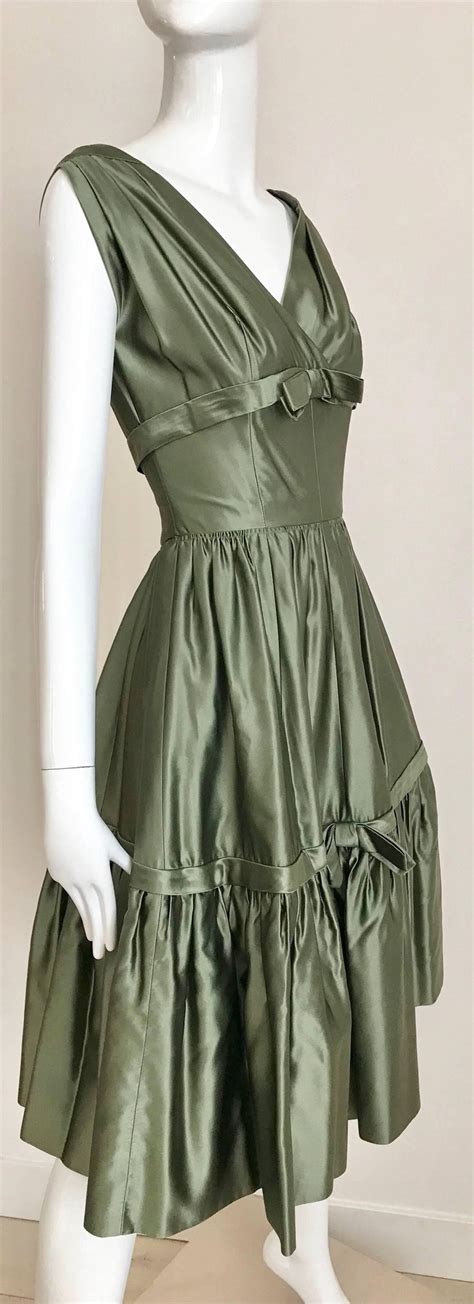 dior green dress|authentic christian dior dresses.